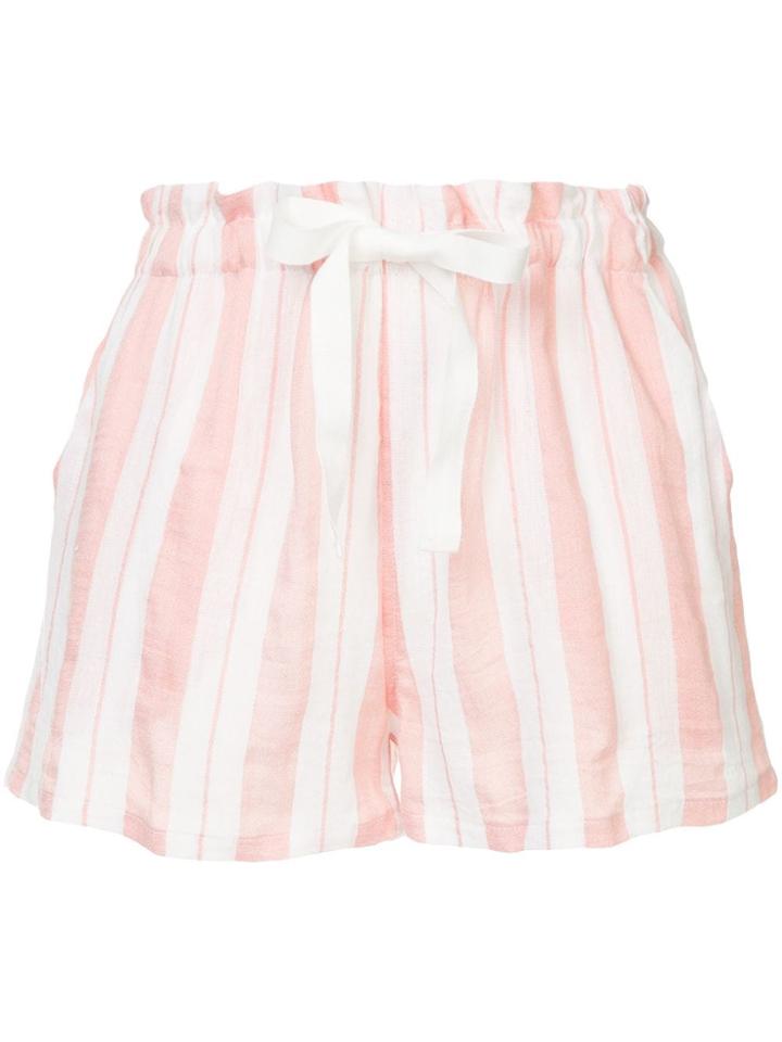 Lemlem Vertical Stripes Shorts - Pink