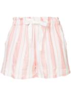 Lemlem Vertical Stripes Shorts - Pink