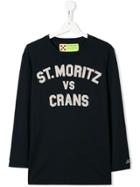 Mc2 Saint Barth Kids St Moritz Print Top - Blue