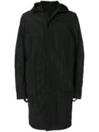 11 By Boris Bidjan Saberi Long Hooded Jacket - Black