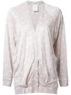 Theatre Products Polka Dots Cardigan, Women's, Nude/neutrals, Rayon/cotton