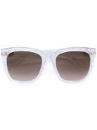 Gucci Eyewear Square Frame Glitter Sunglasses - Nude & Neutrals