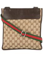Gucci Pre-owned Shelly Line Shoulder Bag - Brown