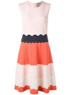 Lela Rose Knitted Fit-and-flare Dress - Pink