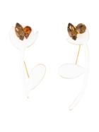 Marni Set Of Two Flower Brooches, Women's, White