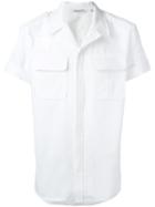Neil Barrett Short Sleeve Shirt, Men's, Size: 39, White, Cotton
