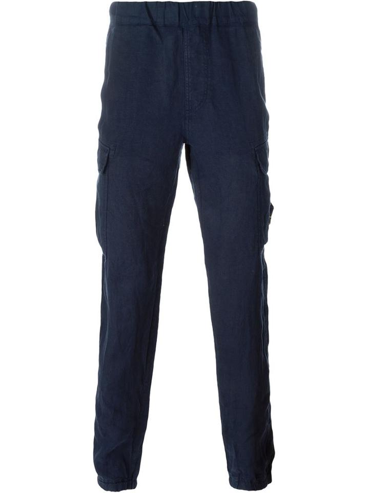Stone Island Elasticated Cargo Trousers