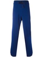 Stella Mccartney Striped Track Trousers, Men's, Size: Medium, Blue, Cashmere/wool