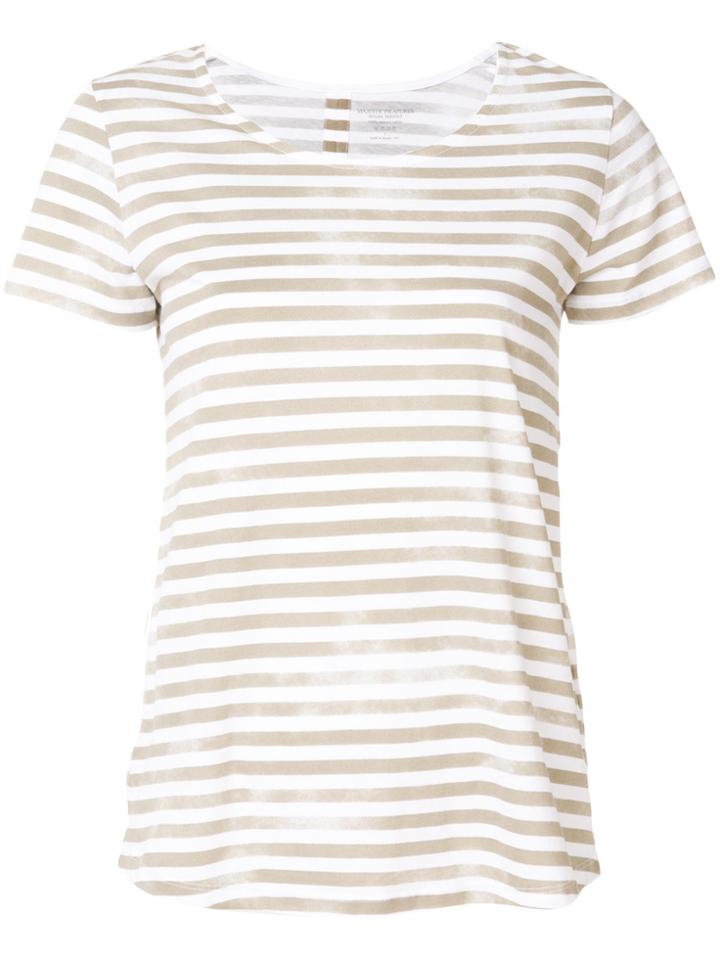 Majestic Filatures Striped Faded T-shirt - Nude & Neutrals