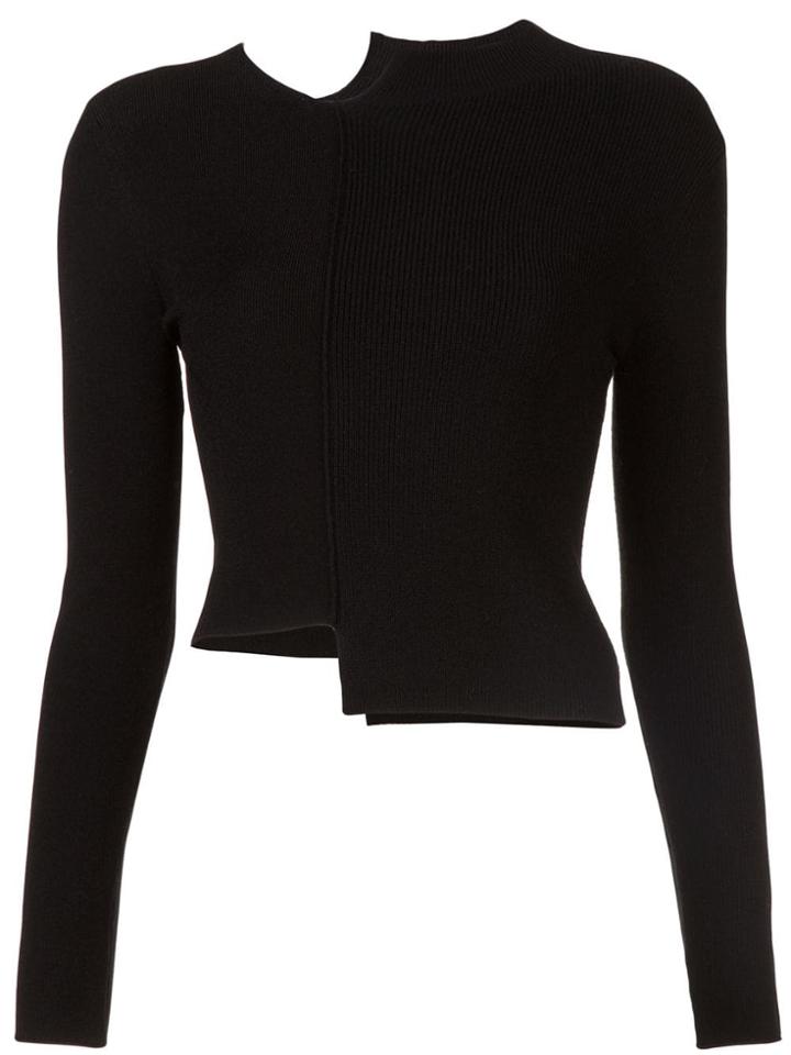 Alice+olivia Lebell Deconstructed Jumper - Black