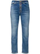 Dondup Embellished Button Jeans - Blue