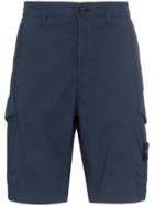 Stone Island Utility Pocket Cargo Shorts - Blue