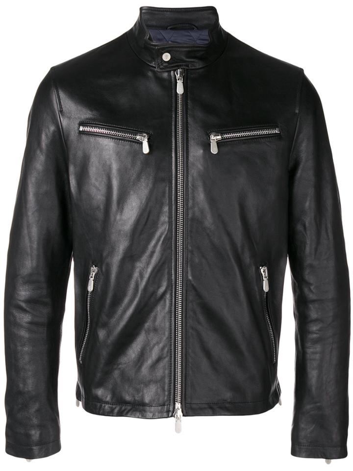 Eleventy Multi-zipped Jacket - Black