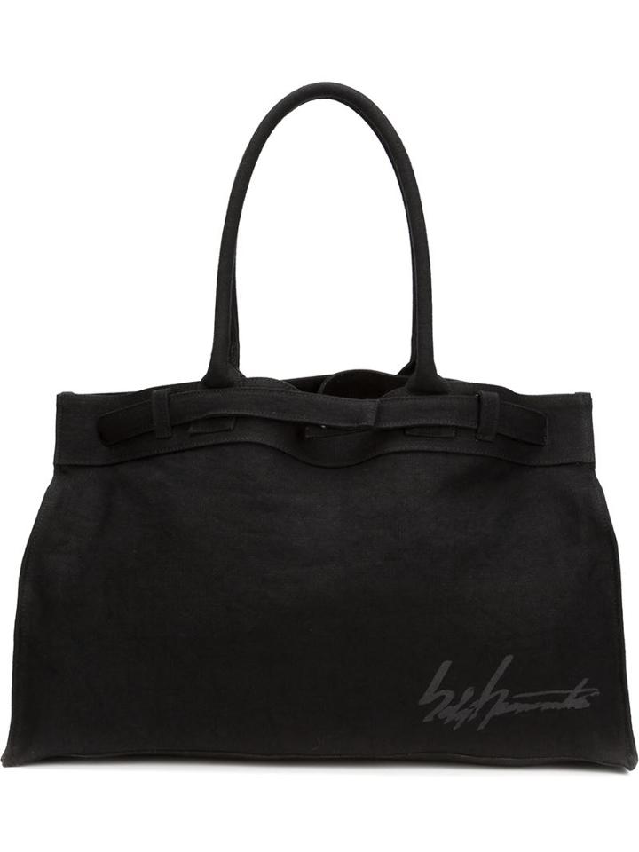 Yohji Yamamoto Signature Print Tote