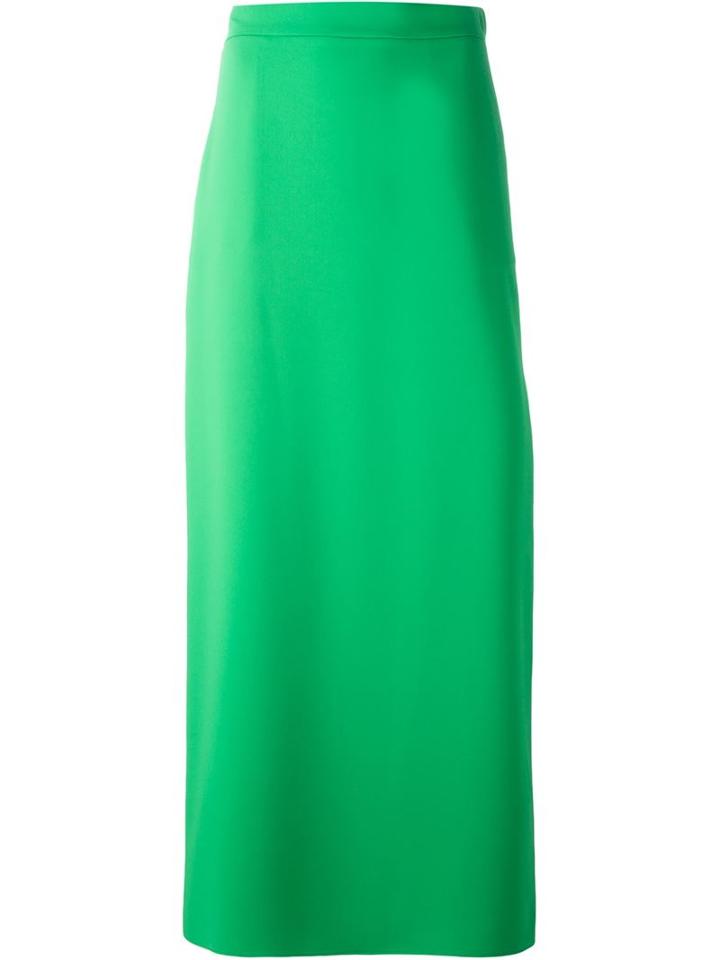 P.a.r.o.s.h. Classic Maxi Skirt, Women's, Green, Polyester