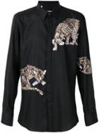 Dolce & Gabbana Tiger Patch Shirt - Black