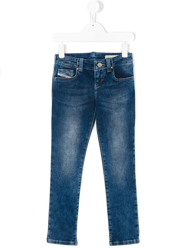 Diesel Kids - Slim Fit Jeans - Kids - Cotton/polyester/spandex/elastane - 2 Yrs, Blue