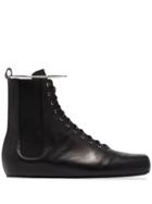 Jil Sander Ankle Bracelet High-top Sneakers - Black
