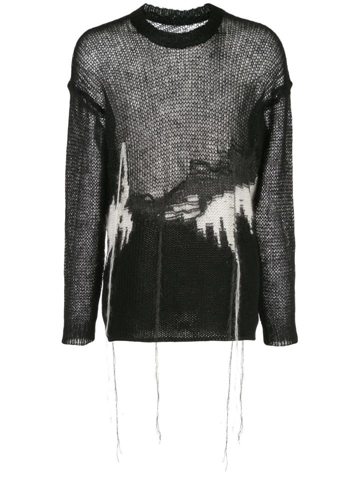 Isabel Benenato Relaxed-fit Knitted Jumper - Black