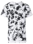 Les (art)ists Splatter Print T-shirt, Men's, Size: Medium, White, Cotton
