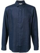 Onia Abe Shirt, Men's, Size: Medium, Blue, Linen/flax