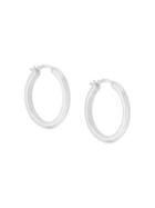 Astley Clarke Small Linia Hoop Earrings - Silver