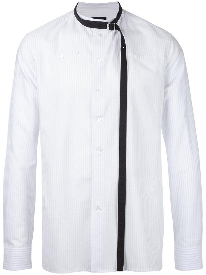 Raf Simons - Slim-fit Shirt With Neckstrap - Men - Cotton - 46, White, Cotton