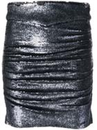 Iro Sequin Embellished Skirt - Grey