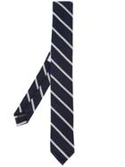 Thom Browne Classic Necktie In Bold Blazer Stripe Wool/ Cotton - Blue
