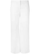 Alexander Mcqueen - Tailored Trousers - Women - Cupro/virgin Wool - 38, White, Cupro/virgin Wool