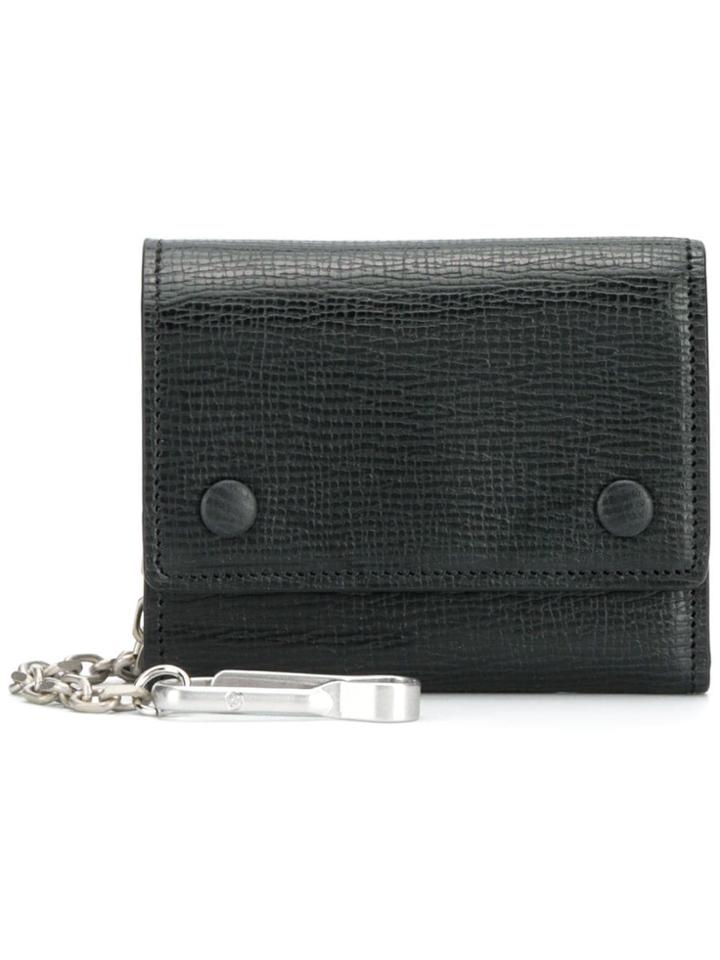 Maison Margiela Textured Snap Wallet - Black