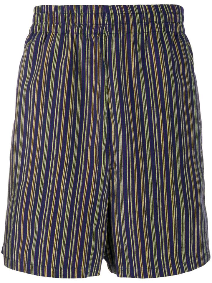 Paura Striped Shorts - Blue