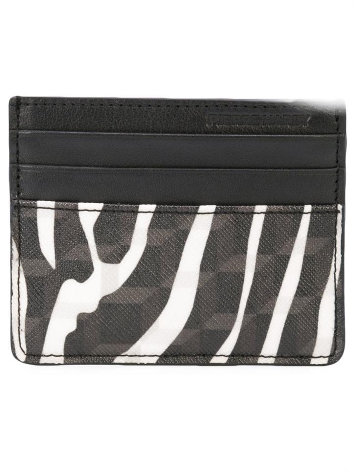 Pierre Hardy Zebra Printed Canvas Cardholder - Black