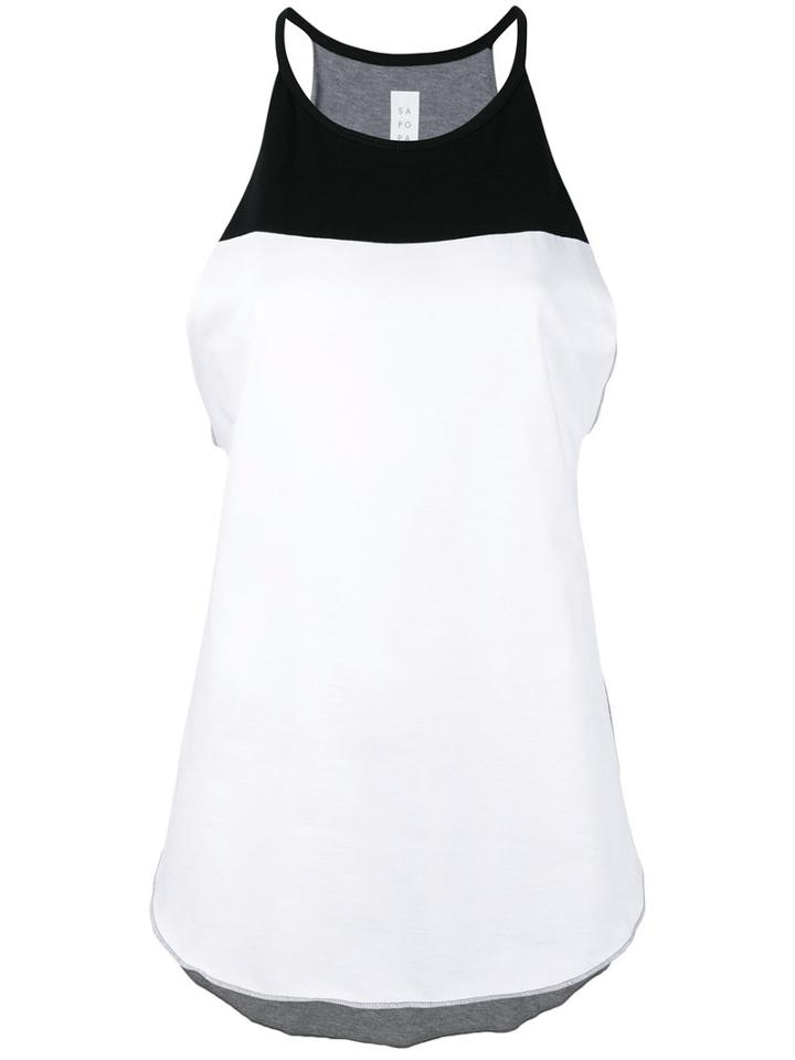 Sàpopa - Halterneck Panel Top - Women - Cotton - S, White