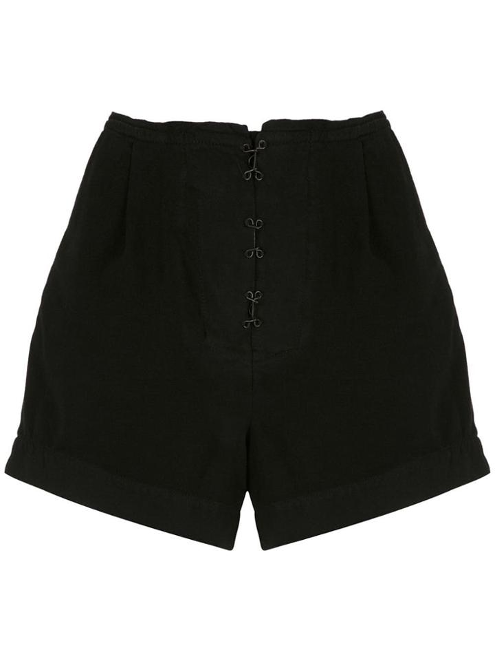 Osklen High Waist Shorts - Black