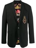 Dolce & Gabbana Martini Patch Jacket - Black