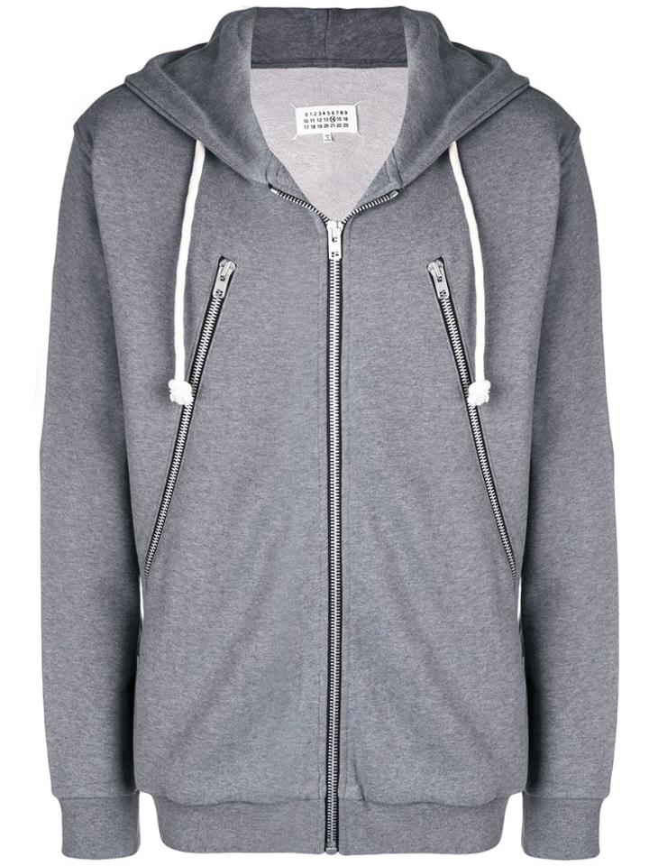 Maison Margiela Zipped Hoodie - Grey