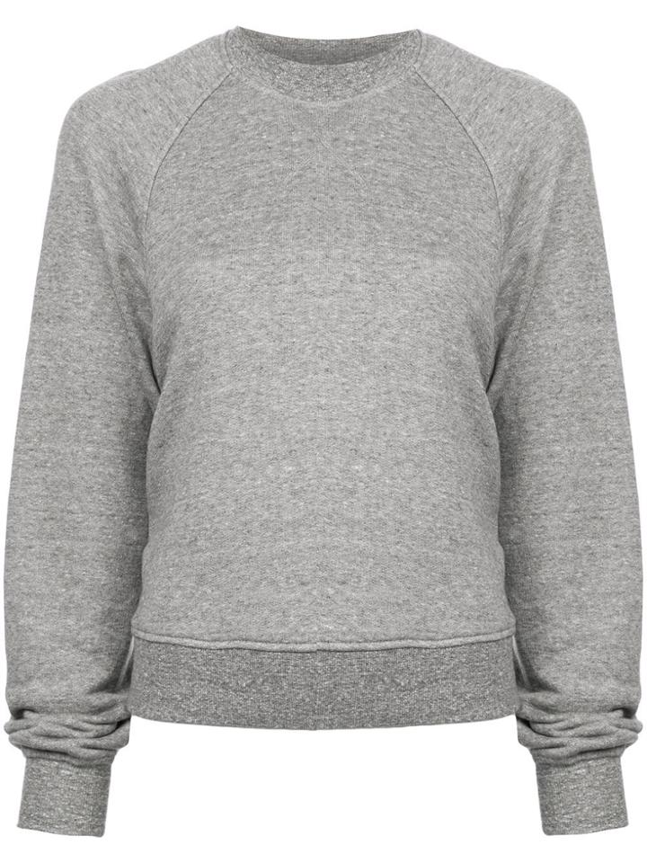 Sandy Liang Open Back Sweatshirt - Grey