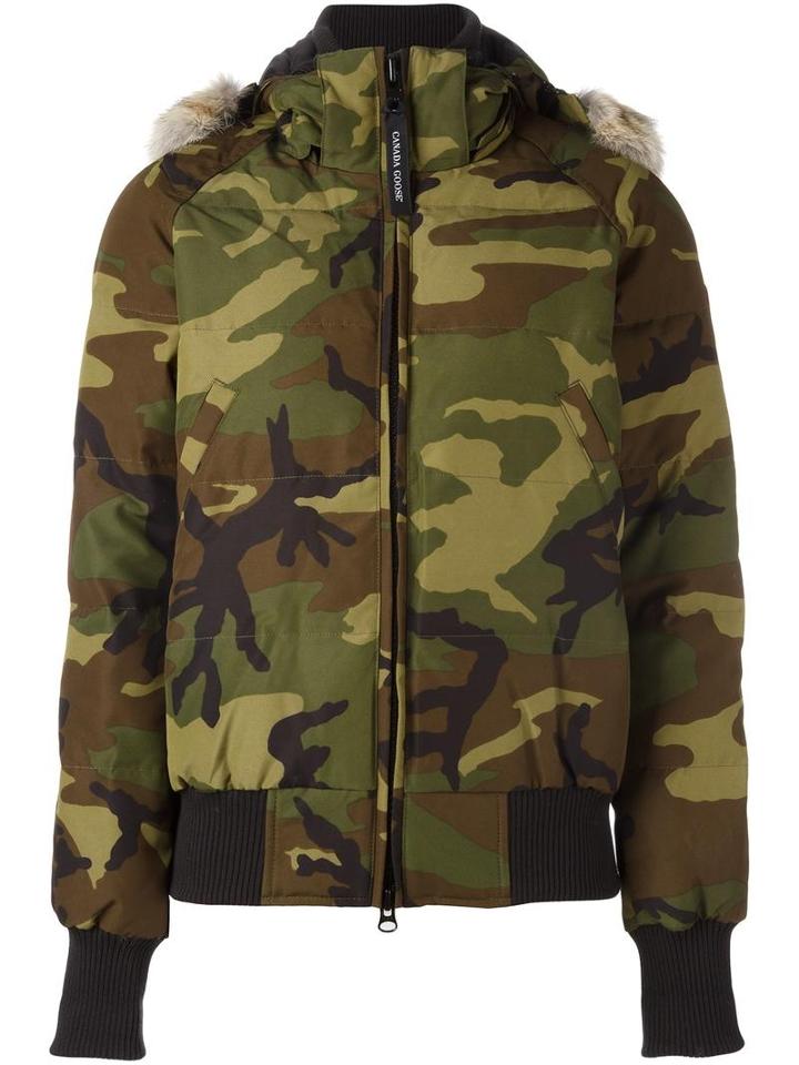 Canada Goose 'savona' Bomber Jacket, Women's, Size: Xs, Green, Polyester/nylon/coyote Fur