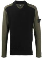 Stone Island Shadow Project Colour-block Jumper - Black