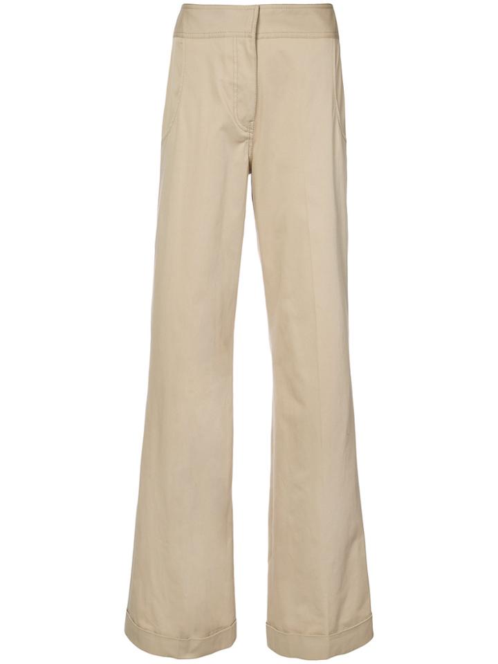 Derek Lam Wide Cuff Trouser - Nude & Neutrals