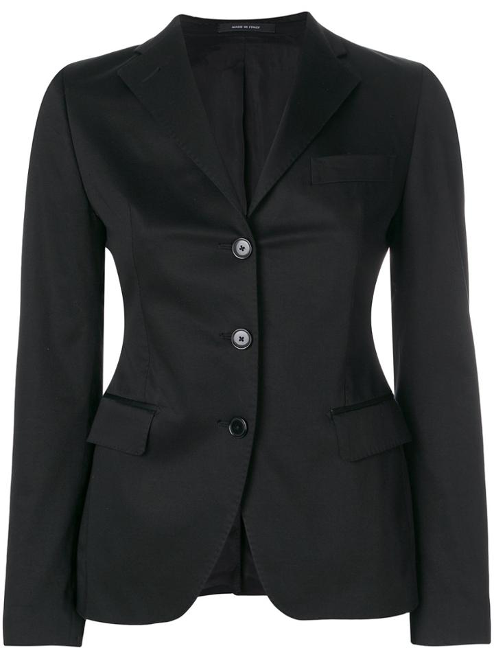 Tagliatore Fitted Jacket - Black