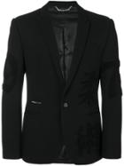 Philipp Plein Patch Sleeve Blazer - Black