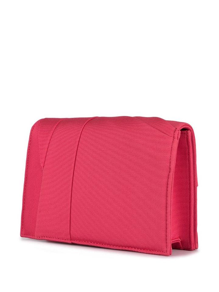 Paule Ka Small Cross Body Bag W/ Gathers Details Ottoman Stretch -