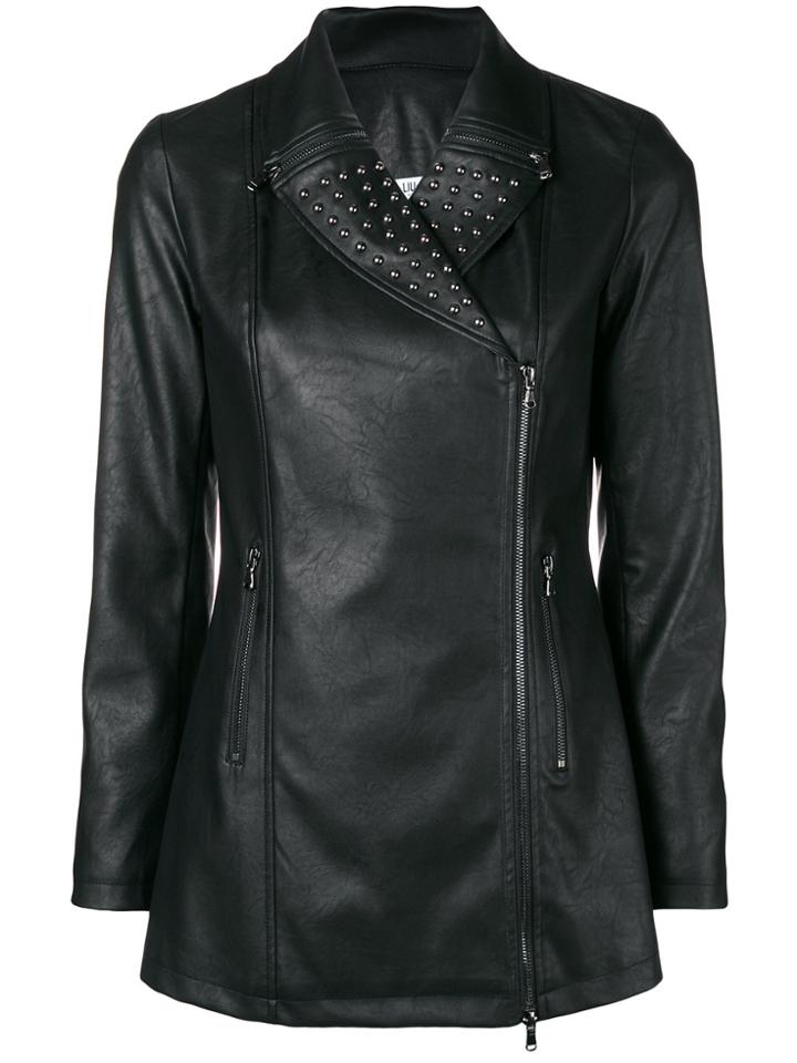Liu Jo Longline Biker Jacket - Black