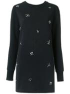 Andrea Bogosian - Embellished Dress - Women - Cotton/polyester - P, Black, Cotton/polyester