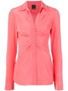 Pinko Ruched Front Shirt - Pink & Purple