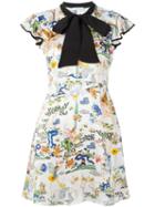 Vivetta Floral Print Dress, Women's, Size: 38, Viscose/acetate/silk/cupro