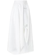 Sportmax Asymmetric Full Skirt - White