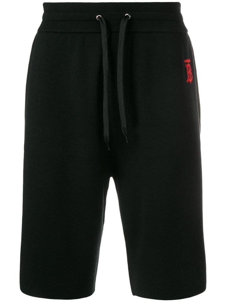 Burberry Monogram Motif Track Shorts - Black